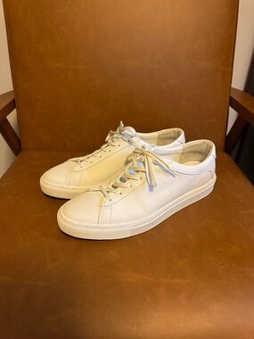 Koio Capri White Leather Sneaker Size 11